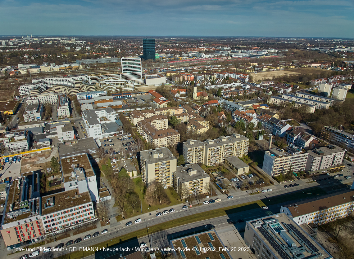 20.02.2023 - Copterfotos und Luftbilder von Berg am Laim